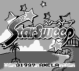 Star Sweep title screen for GameBoy